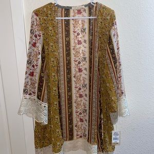 Patterned Light Cardigan/Kimono